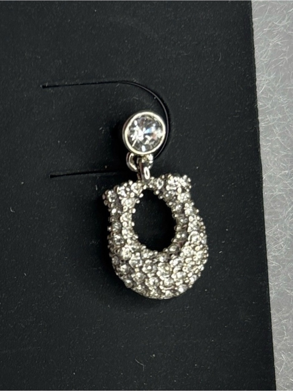 Coach Pave Crystal Earrings - NWOT - Picture 3 of 4